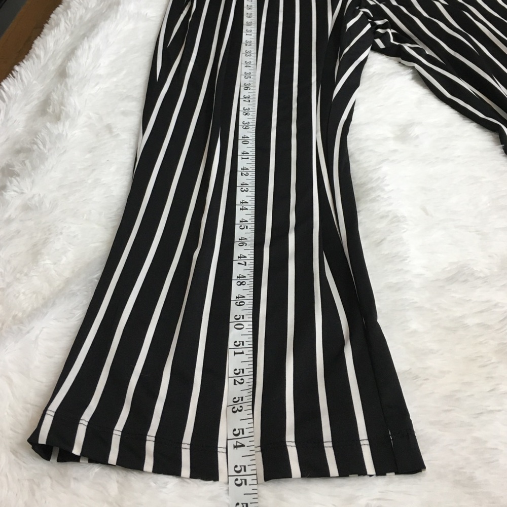 NY Collection Jumpsuit Petite Plus 2XP Striped Lace-Up Casual - Picture 9 of 14